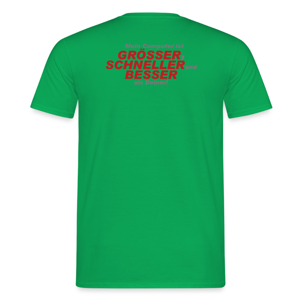 Männer T-Shirt Mein Computer - Kelly Green