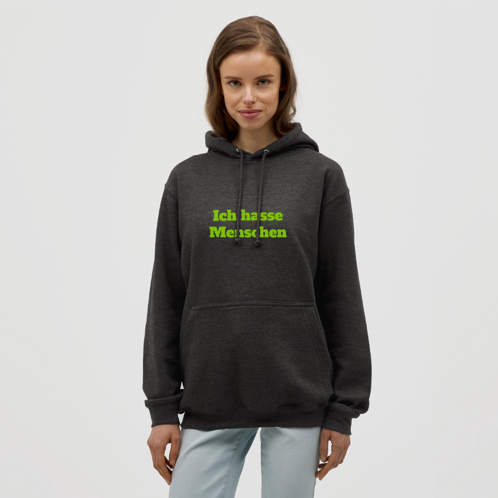 Unisex Hoodie Ich hasse Menschen - Anthrazit