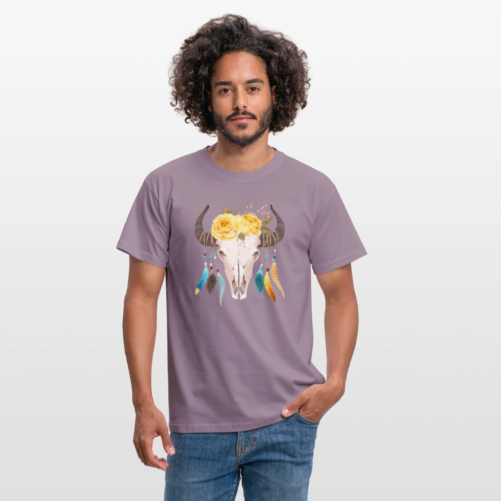 Männer T-Shirt Boho - Lilagrau
