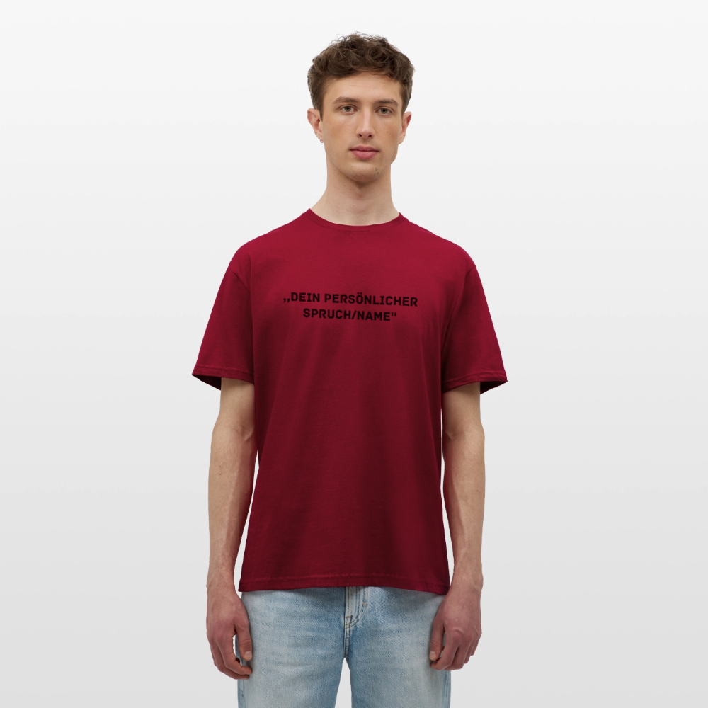 Männer T-Shirt (peronalisierbar) - Ziegelrot