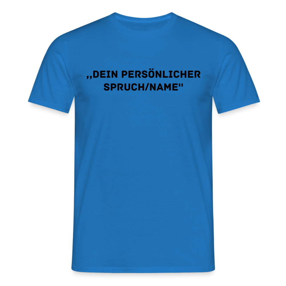 Männer T-Shirt (peronalisierbar) - Royalblau