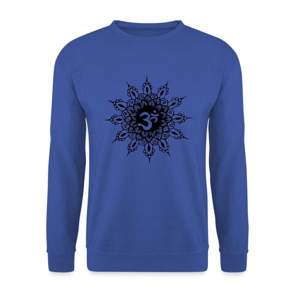 Unisex Pullover Om Henna - Royalblau