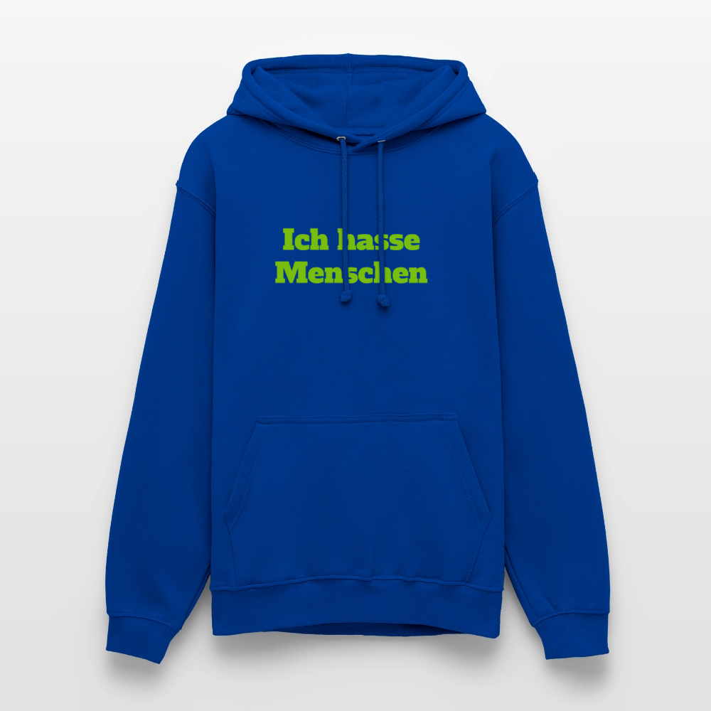 Unisex Hoodie Ich hasse Menschen - Royalblau