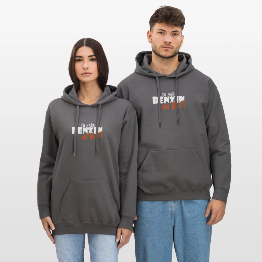 Gildan Unisex Softstyle® Midweight Hoodie Benzin im Blut - Dunkelgrau