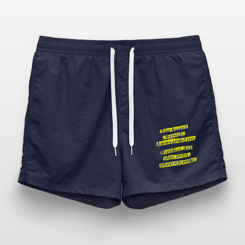Badeshorts Lustiger Spruch - French Navy