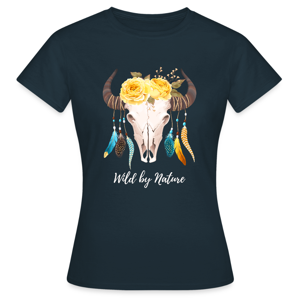 Frauen T-Shirt Boho - Navy