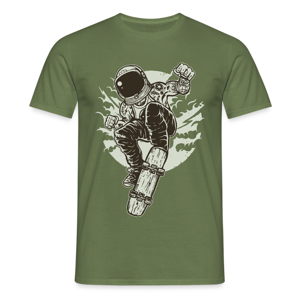 Männer T-Shirt Space Skater - Militärgrün