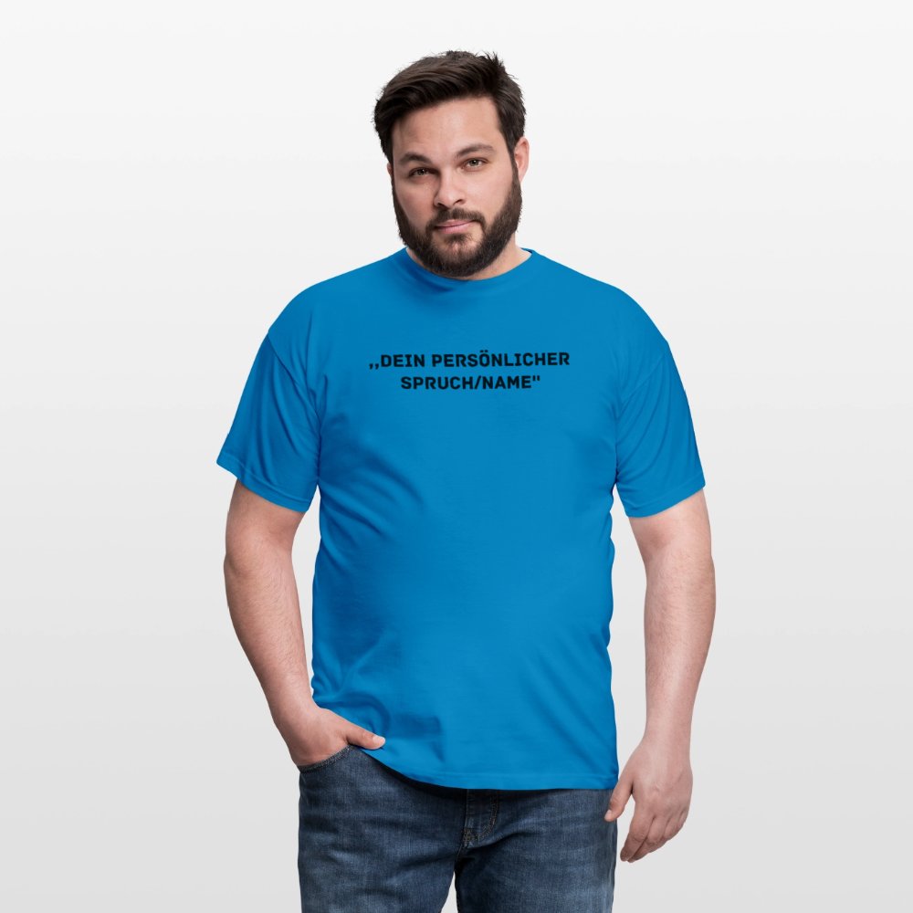 Männer T-Shirt (peronalisierbar) - Royalblau