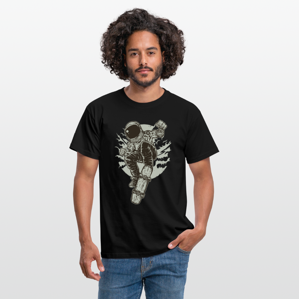 Männer T-Shirt Space Skater - Schwarz