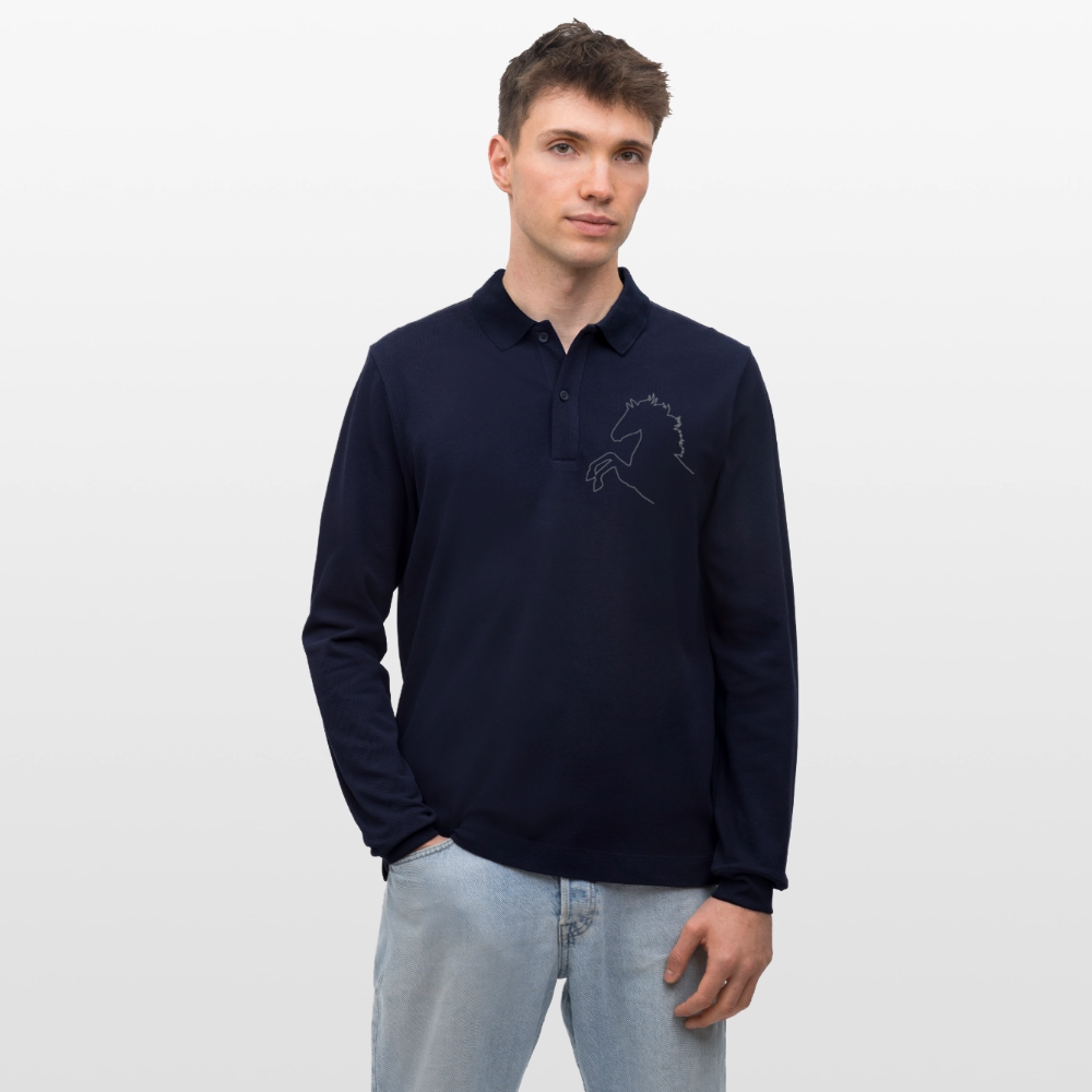 Stanley/Stella Unisex Bio-Langarm-Poloshirt Prepster - Navy