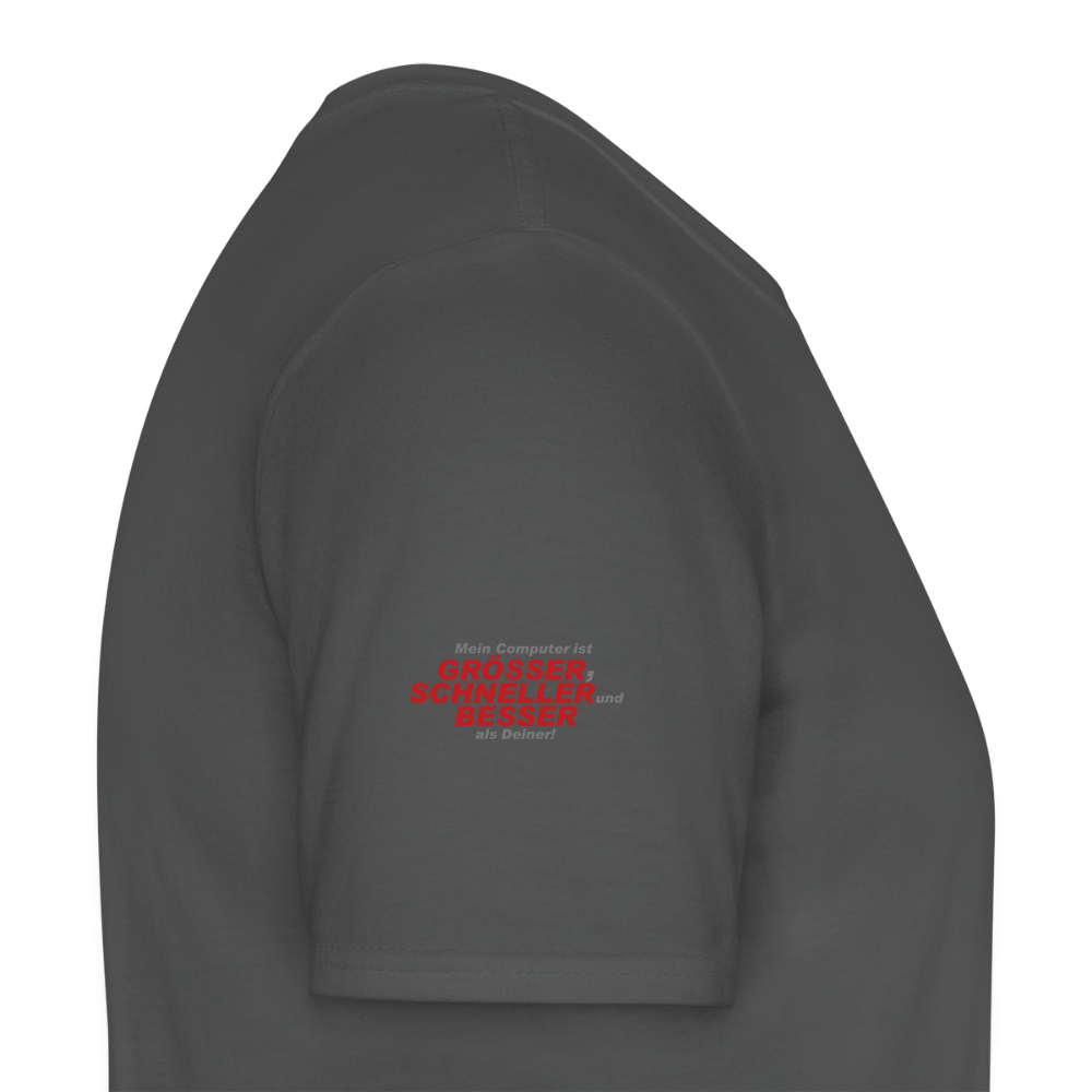 Männer T-Shirt Mein Computer - Anthrazit