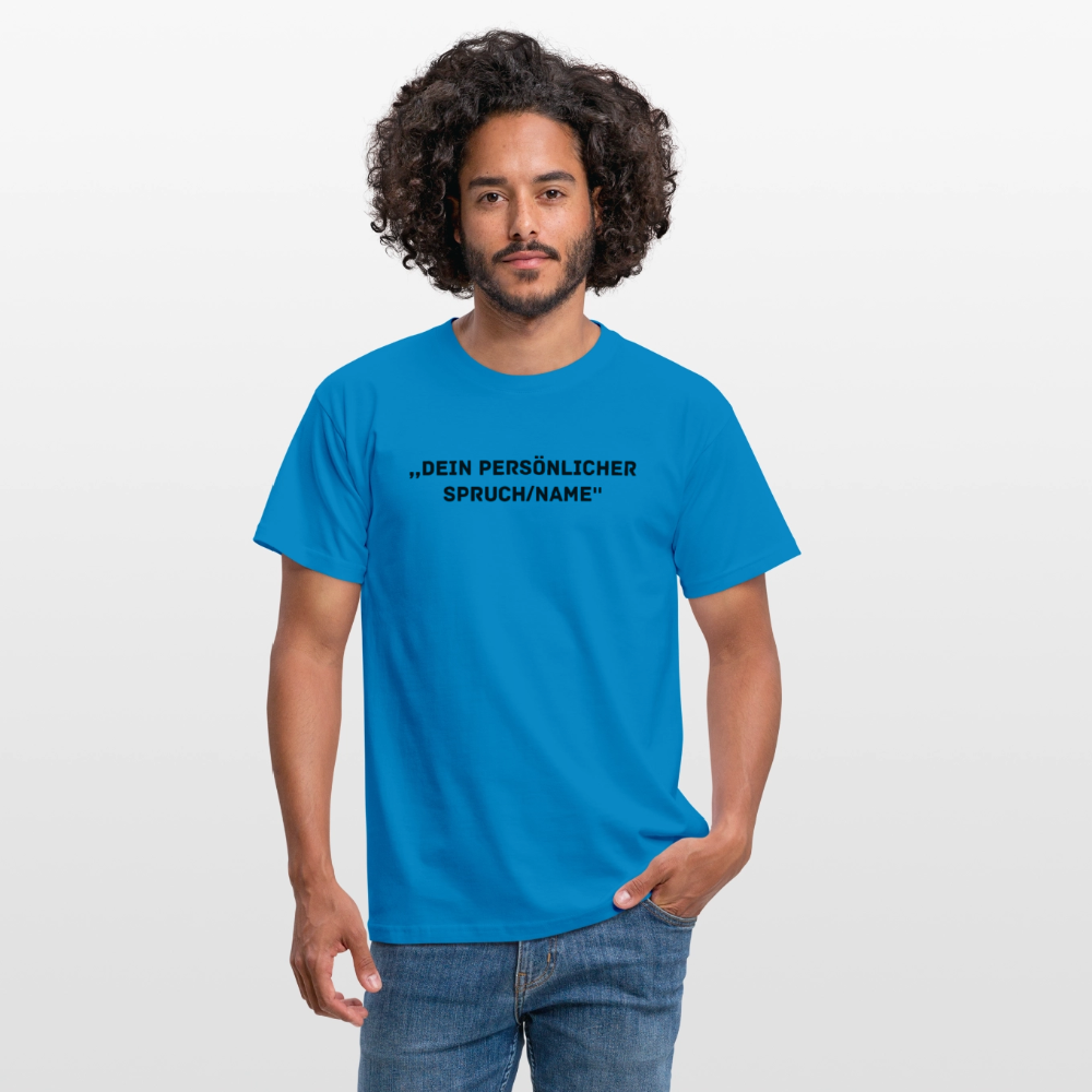 Männer T-Shirt (peronalisierbar) - Royalblau