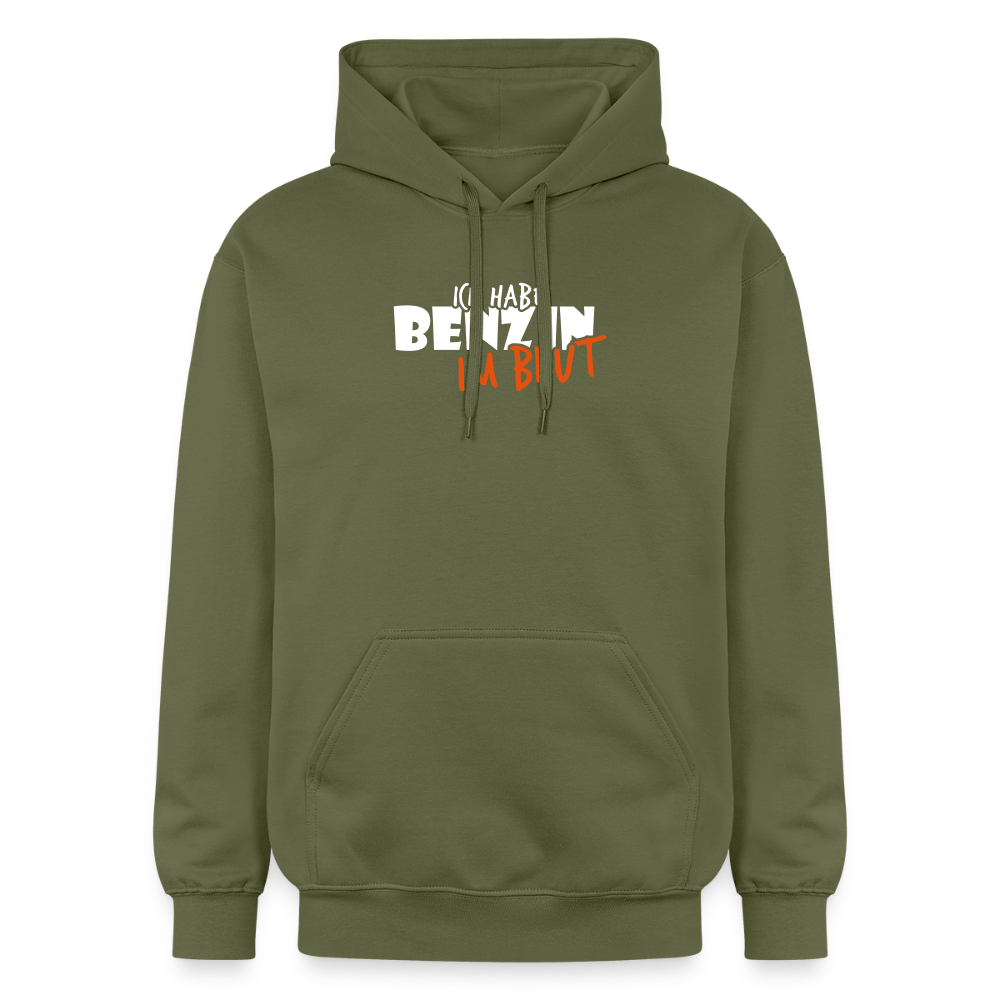 Gildan Unisex Softstyle® Midweight Hoodie Benzin im Blut - Militärgrün