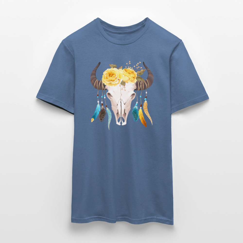 Männer T-Shirt Boho - Taubenblau