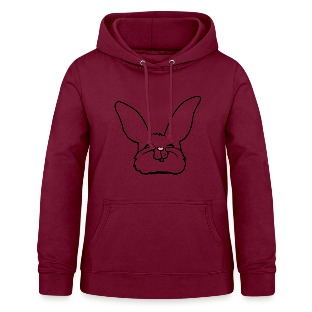 Frauen Hoodie Sweet Bunny - Bordeaux