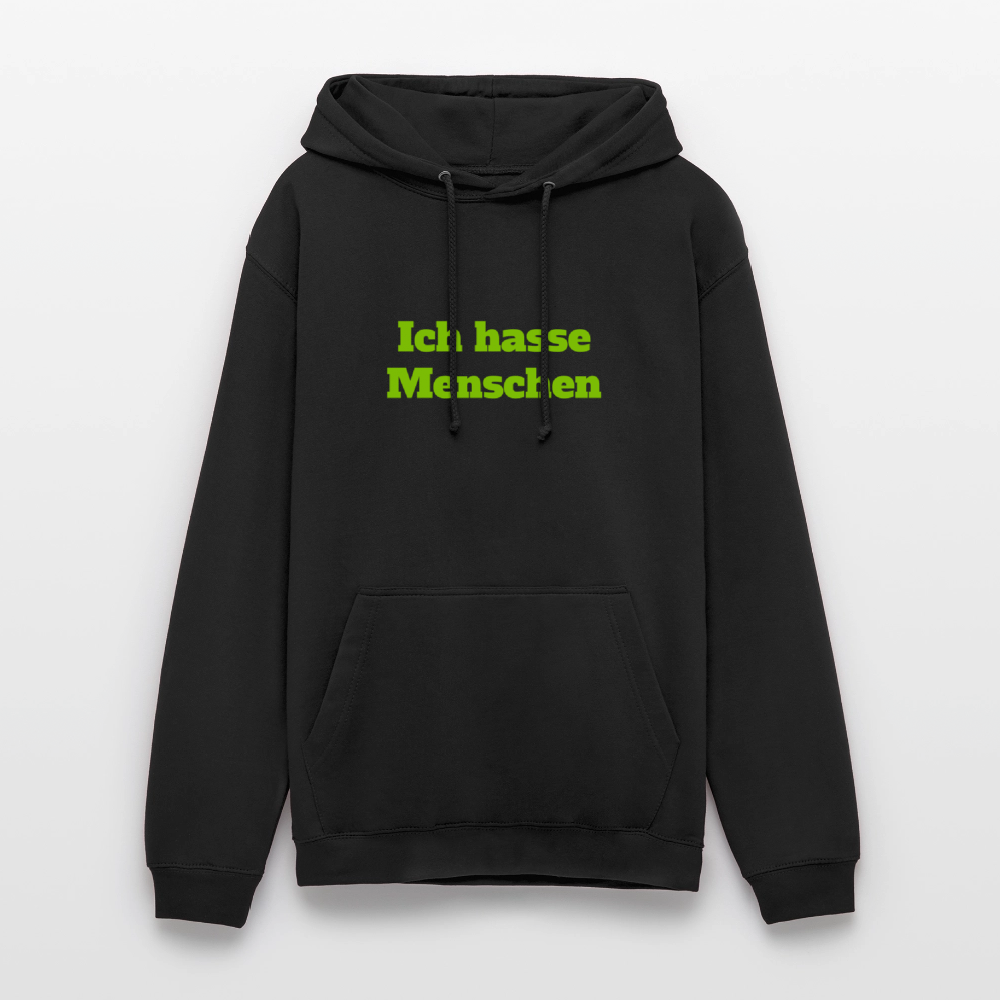 Unisex Hoodie Ich hasse Menschen - Schwarz