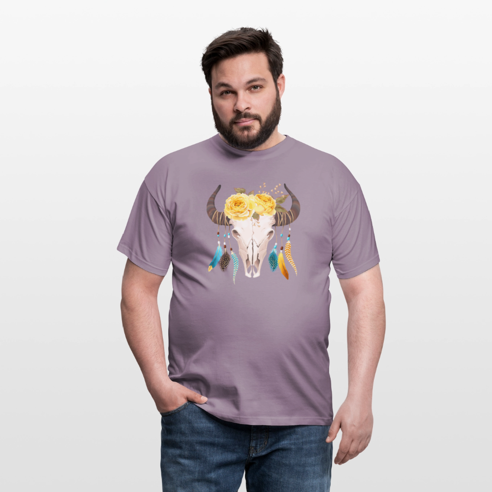 Männer T-Shirt Boho - Lilagrau