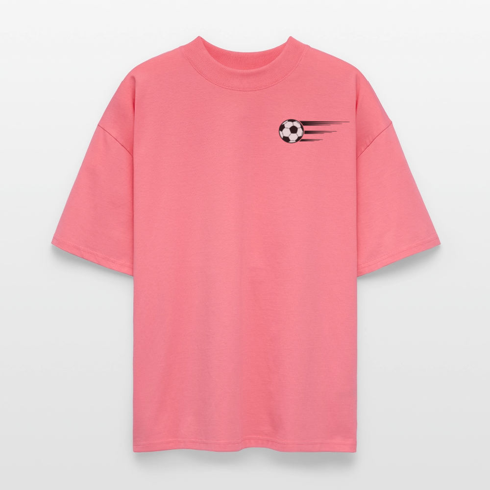 Stanley/Stella Oversized Unisex Bio T-Shirt Blaster Fussballfan - Pink