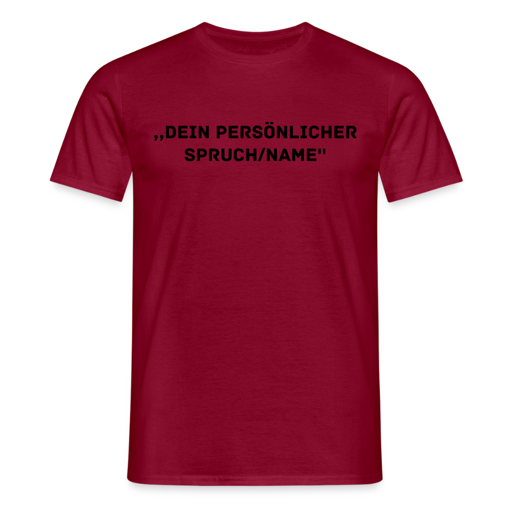 Männer T-Shirt (peronalisierbar) - Ziegelrot