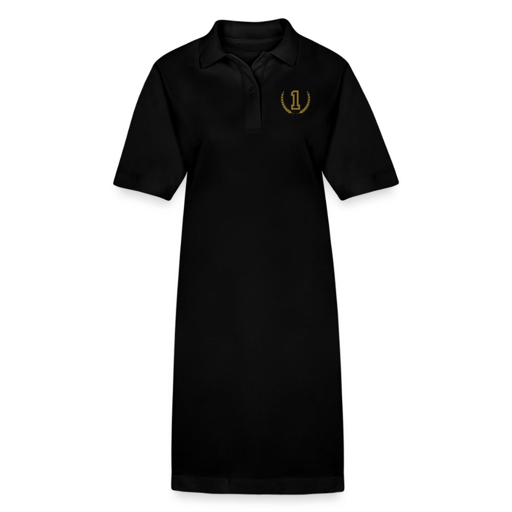 Stanley/Stella Frauen Bio-Polokleid PAIGER No 1 - Schwarz
