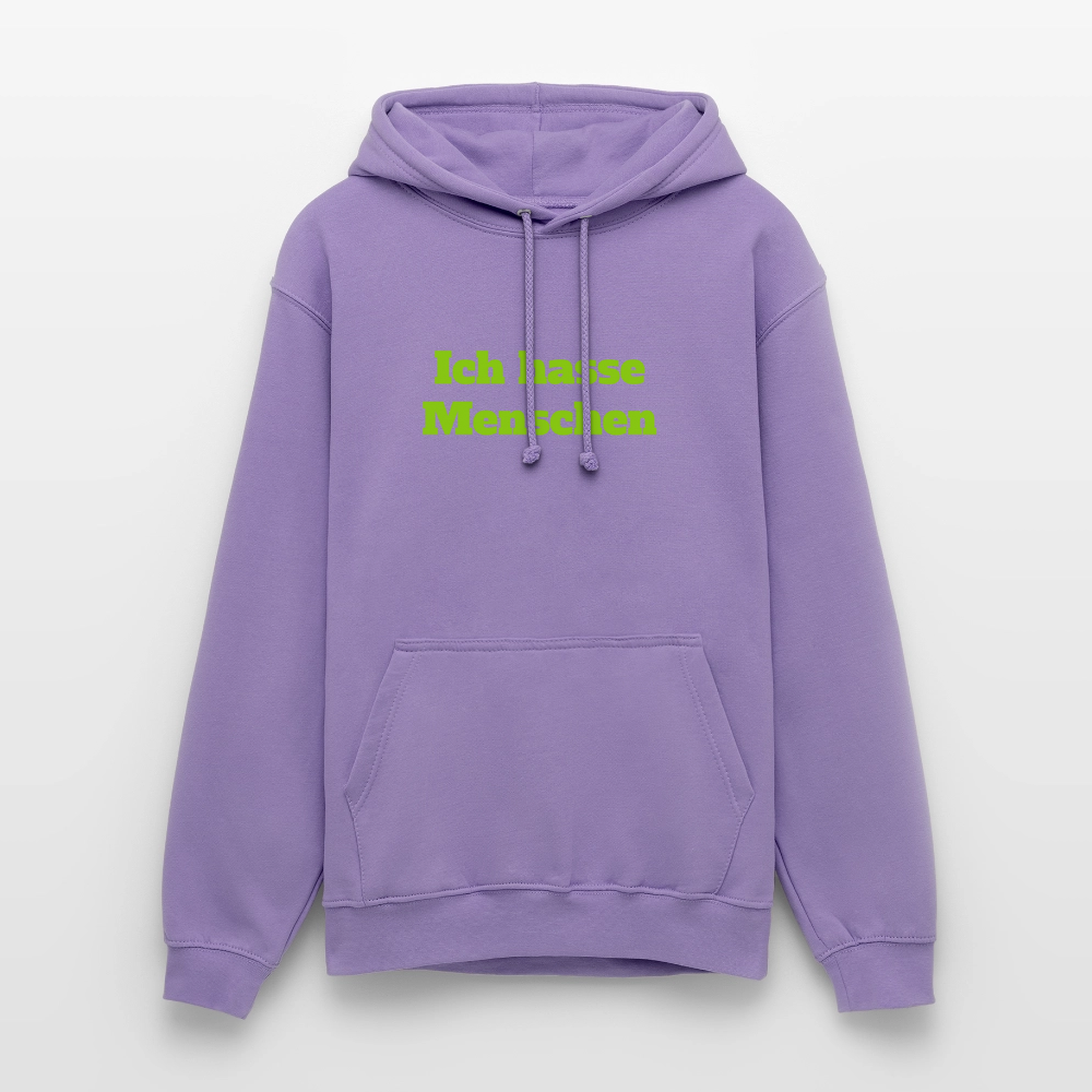 Unisex Hoodie Ich hasse Menschen - Lavendel