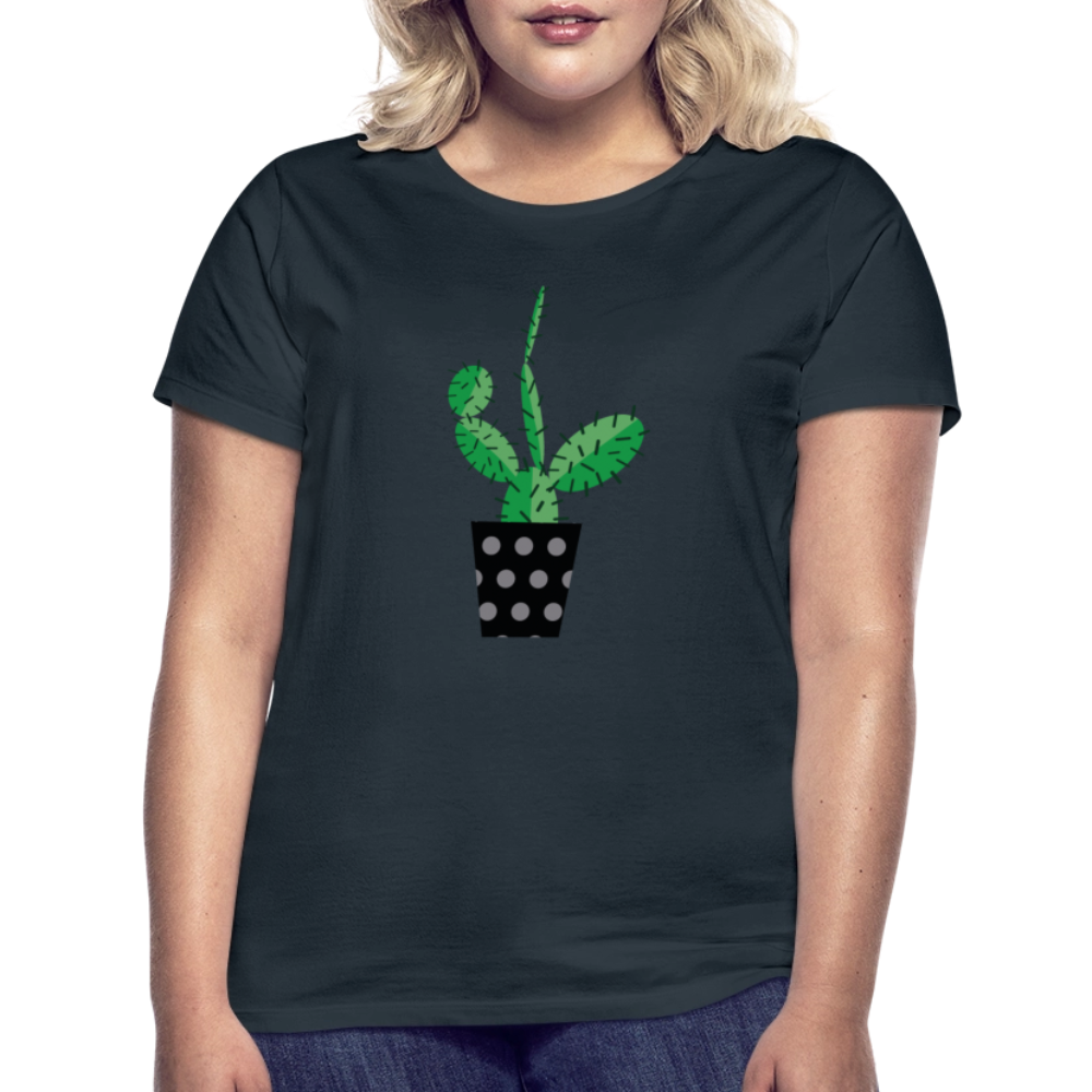 Frauen T-Shirt Kaktus - Navy