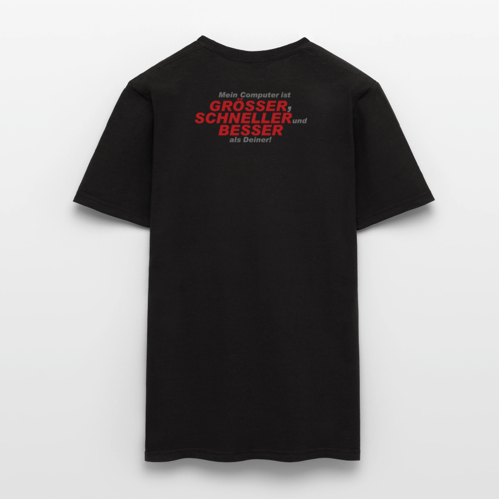 Männer T-Shirt Mein Computer - Schwarz