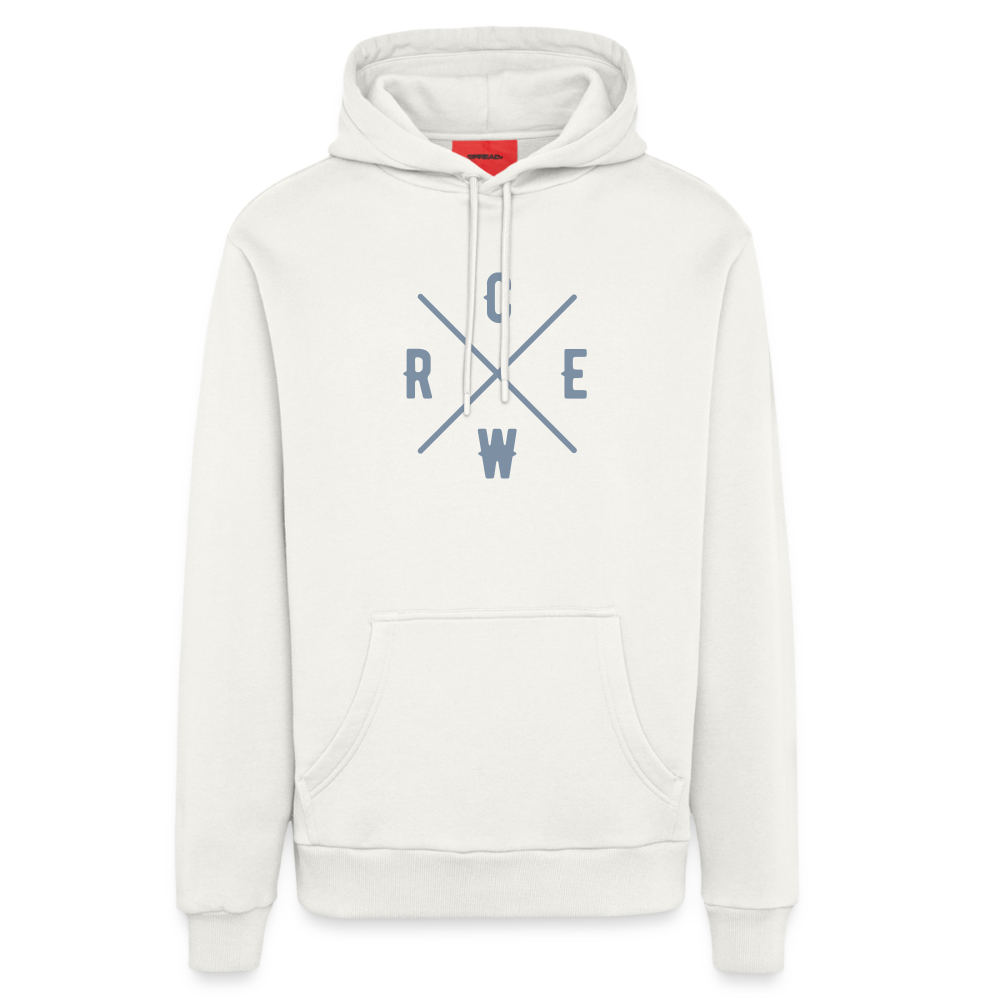 Organic Relaxed Hoodie Made in EU Crew - OFF WHITE