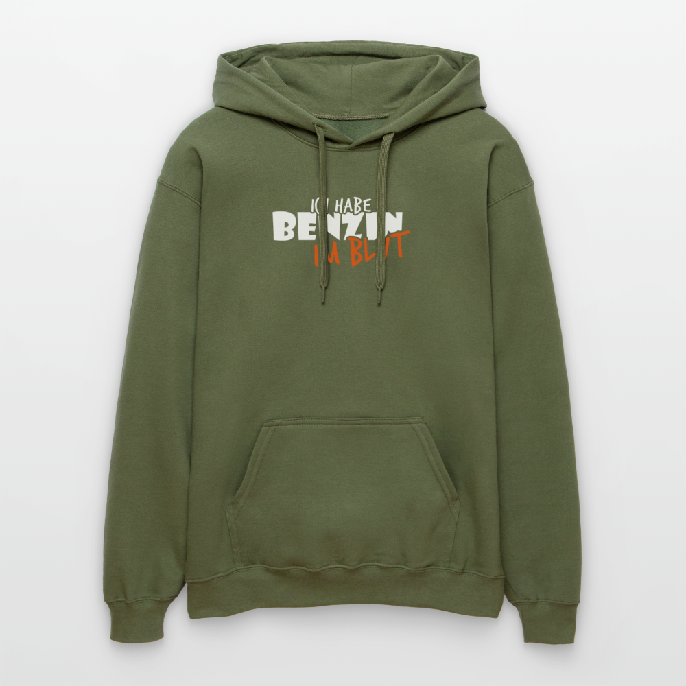 Gildan Unisex Softstyle® Midweight Hoodie Benzin im Blut - Militärgrün