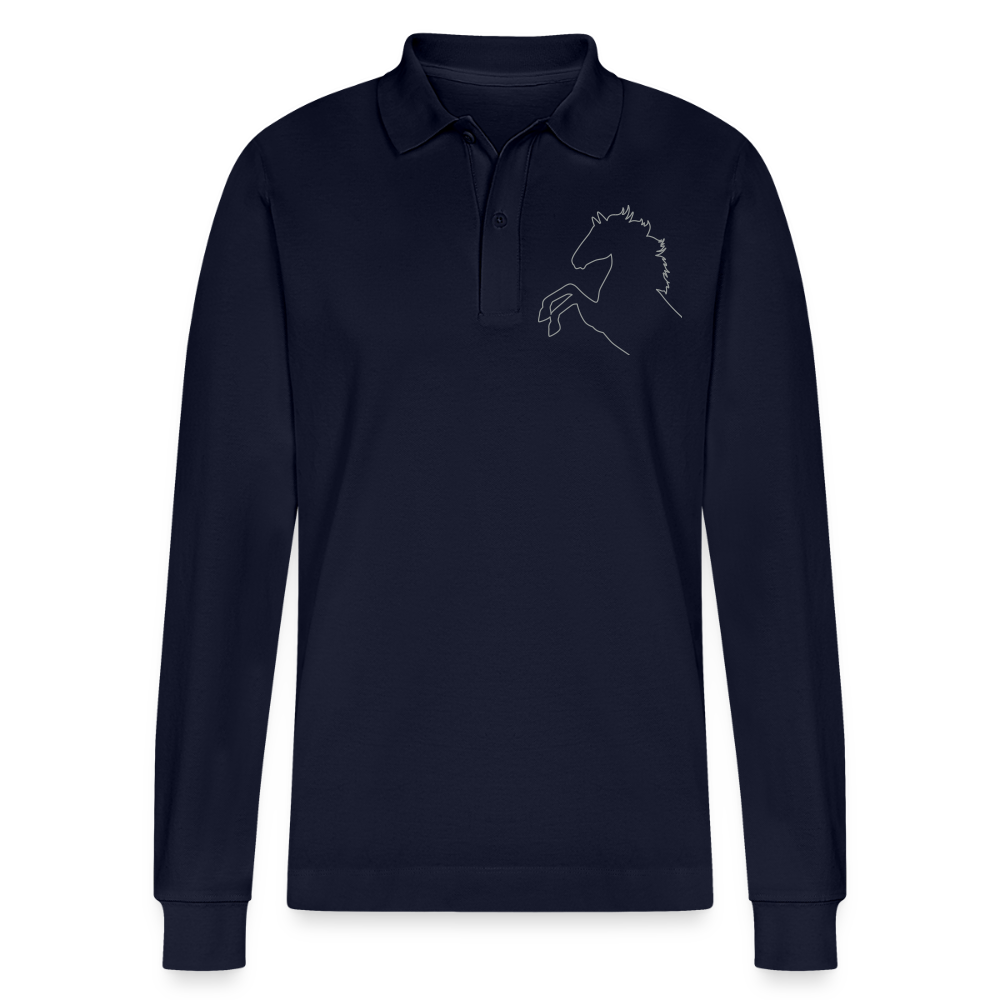 Stanley/Stella Unisex Bio-Langarm-Poloshirt Prepster - Navy