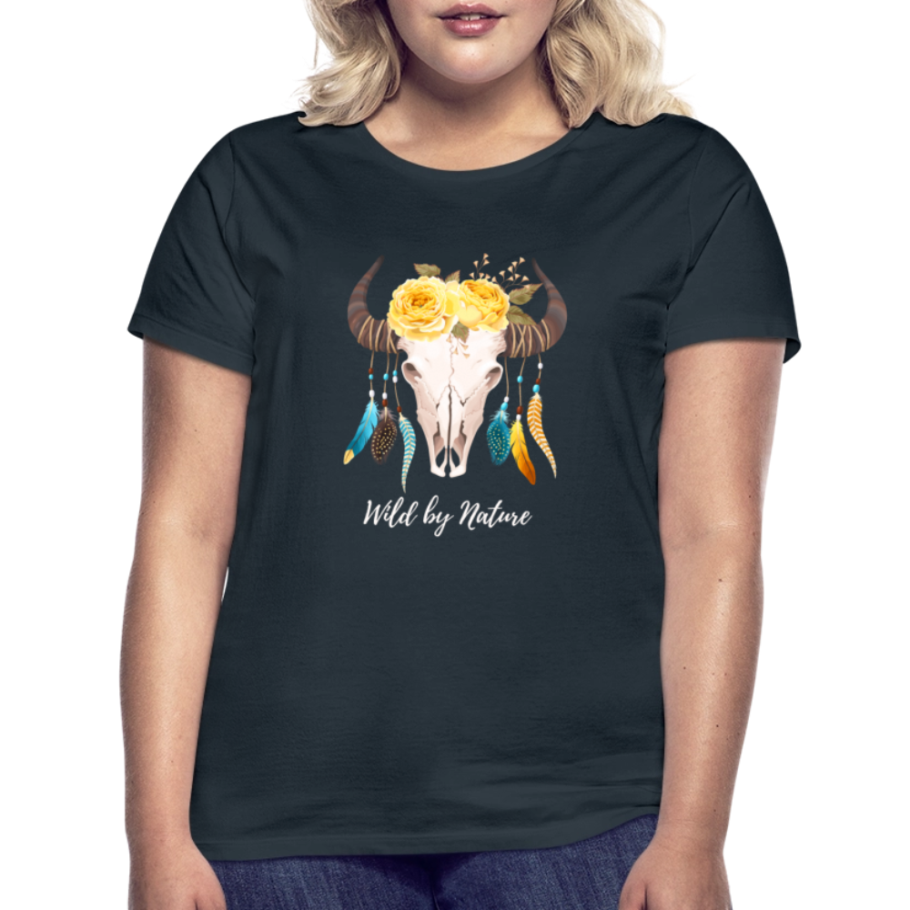 Frauen T-Shirt Boho - Navy