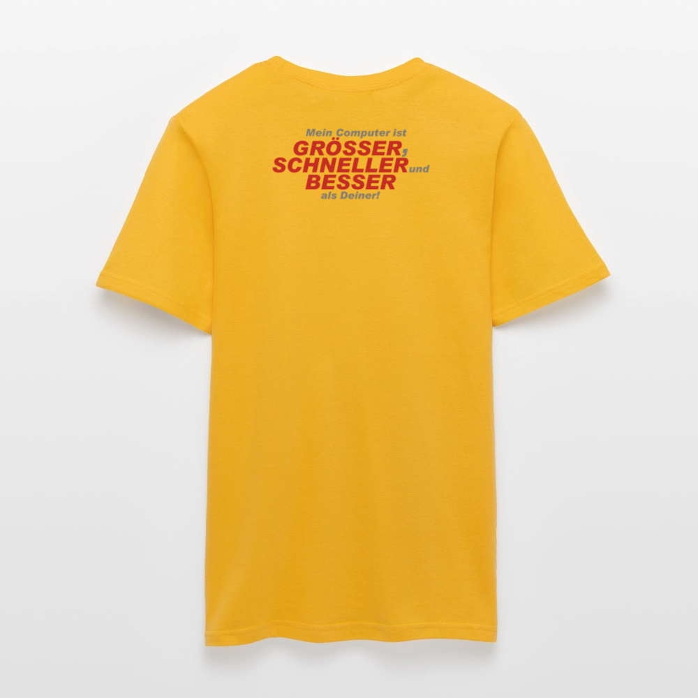 Männer T-Shirt Mein Computer - Gelb