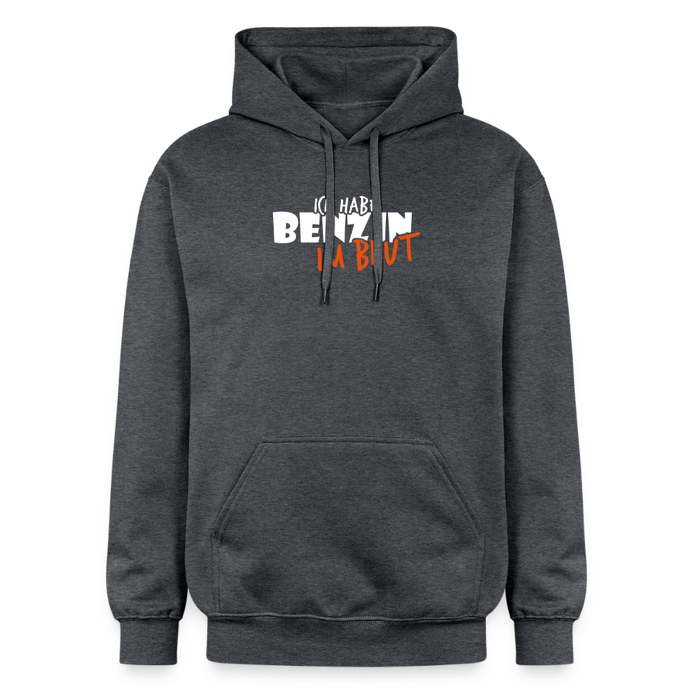 Gildan Unisex Softstyle® Midweight Hoodie Benzin im Blut - Dunkelgrau meliert