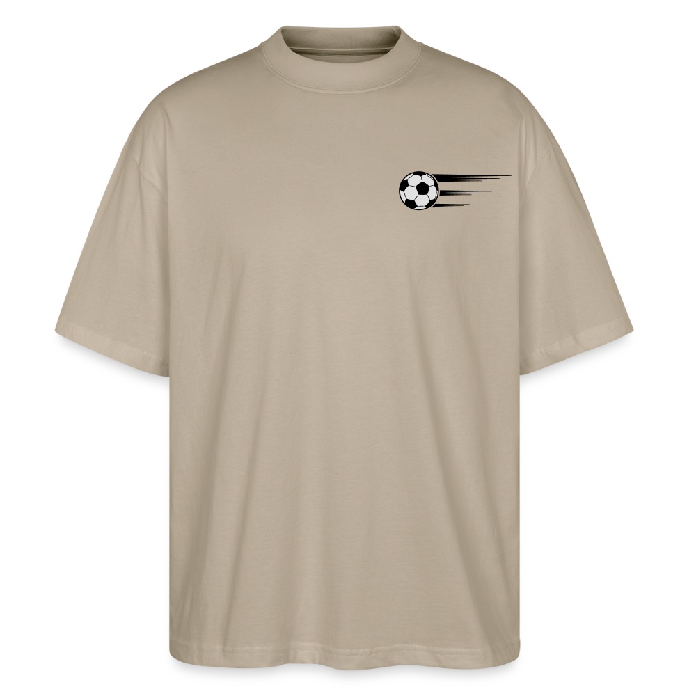 Stanley/Stella Oversized Unisex Bio T-Shirt Blaster Fussballfan - Steingrau