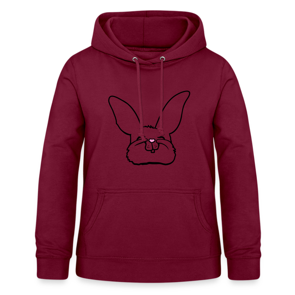 Frauen Hoodie Sweet Bunny - Bordeaux