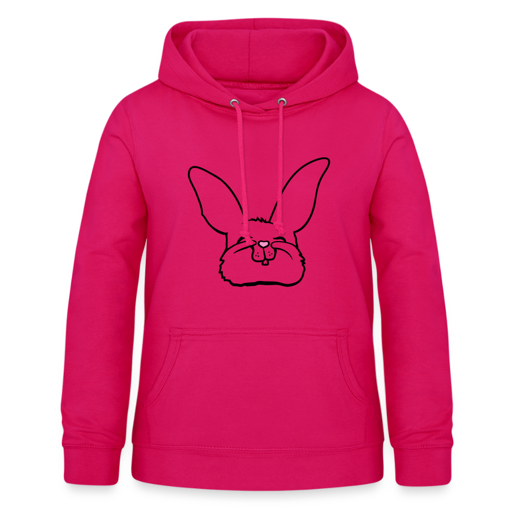 Frauen Hoodie Sweet Bunny - dunkles Pink