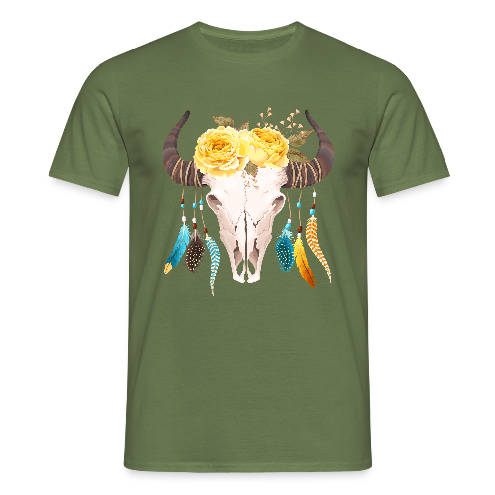 Männer T-Shirt Boho - Militärgrün