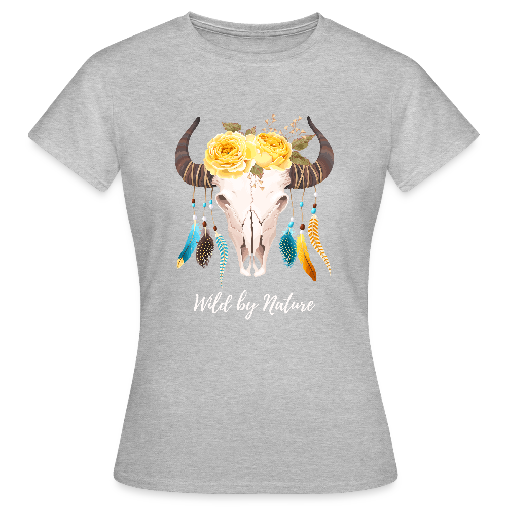 Frauen T-Shirt Boho - Grau meliert