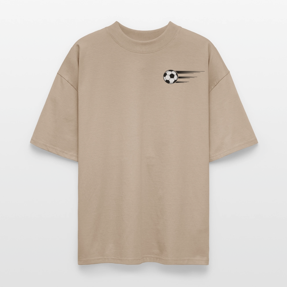 Stanley/Stella Oversized Unisex Bio T-Shirt Blaster Fussballfan - Steingrau