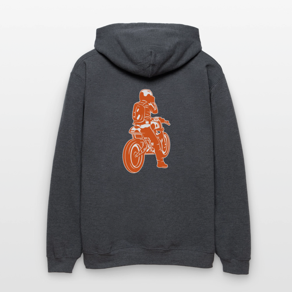 Gildan Unisex Softstyle® Midweight Hoodie Benzin im Blut - Dunkelgrau meliert