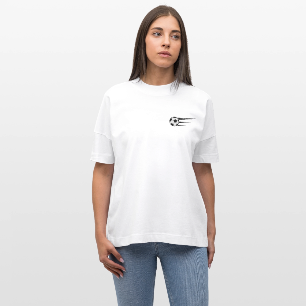 Stanley/Stella Oversized Unisex Bio T-Shirt Blaster Fussballfan - Weiß