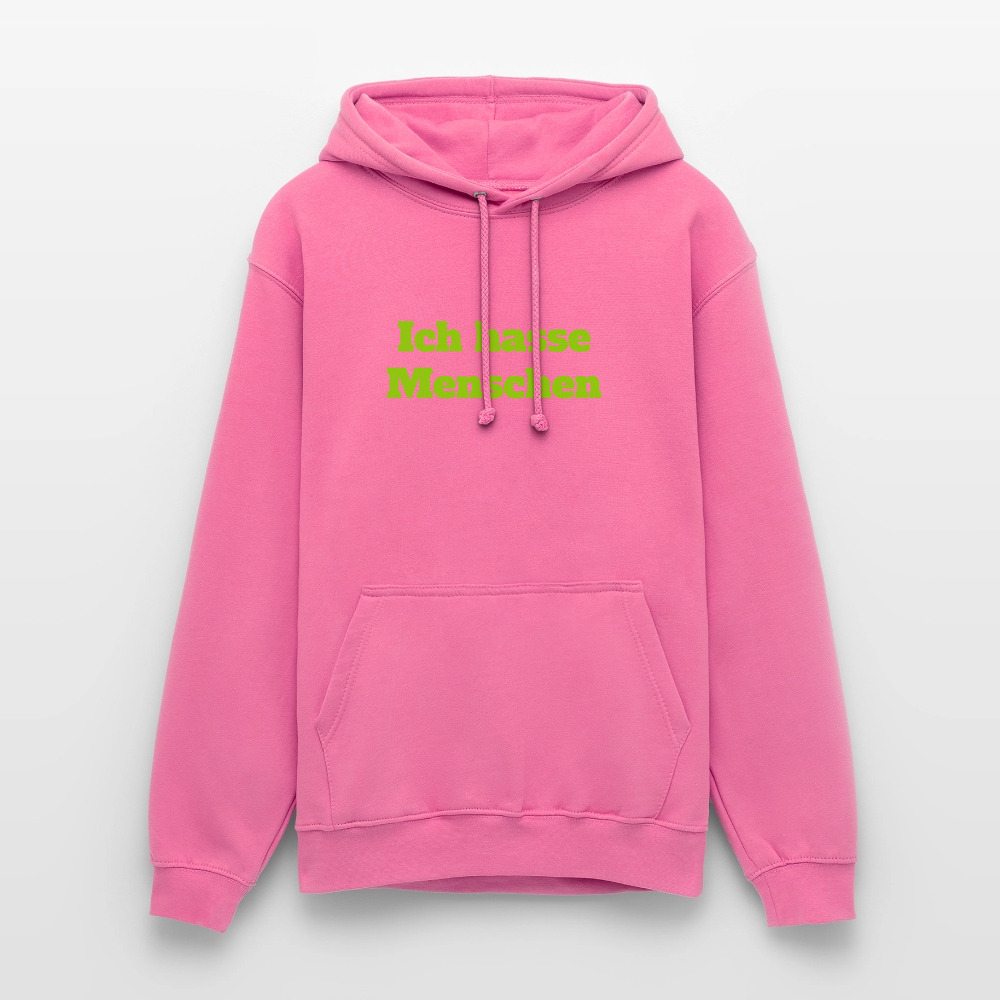 Unisex Hoodie Ich hasse Menschen - Pink