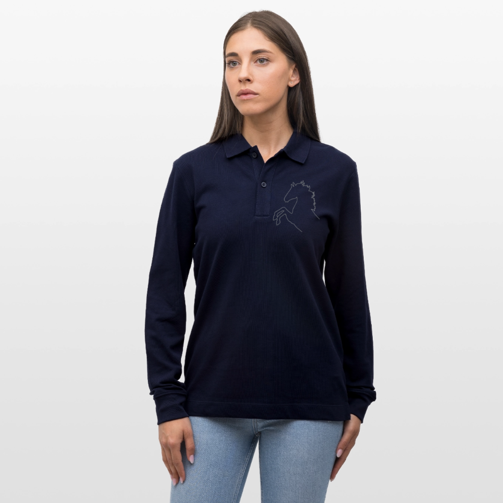 Stanley/Stella Unisex Bio-Langarm-Poloshirt Prepster - Navy