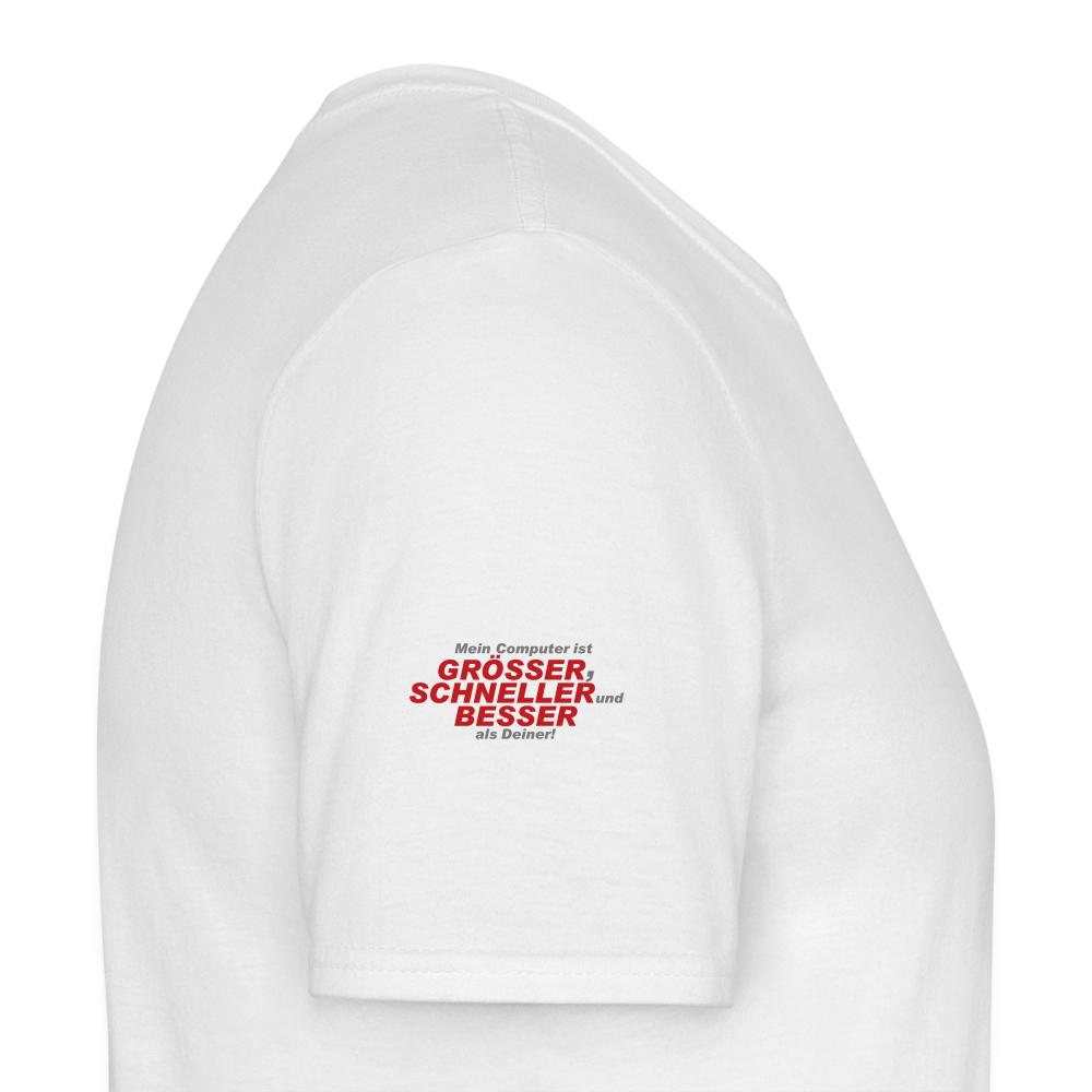 Männer T-Shirt Mein Computer - Weiß