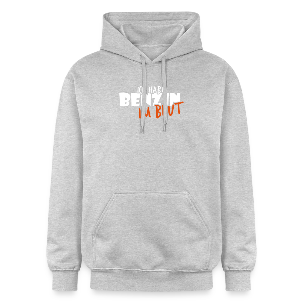 Gildan Unisex Softstyle® Midweight Hoodie Benzin im Blut - Hellgrau meliert