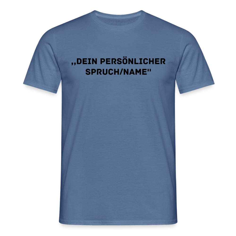 Männer T-Shirt (peronalisierbar) - Taubenblau