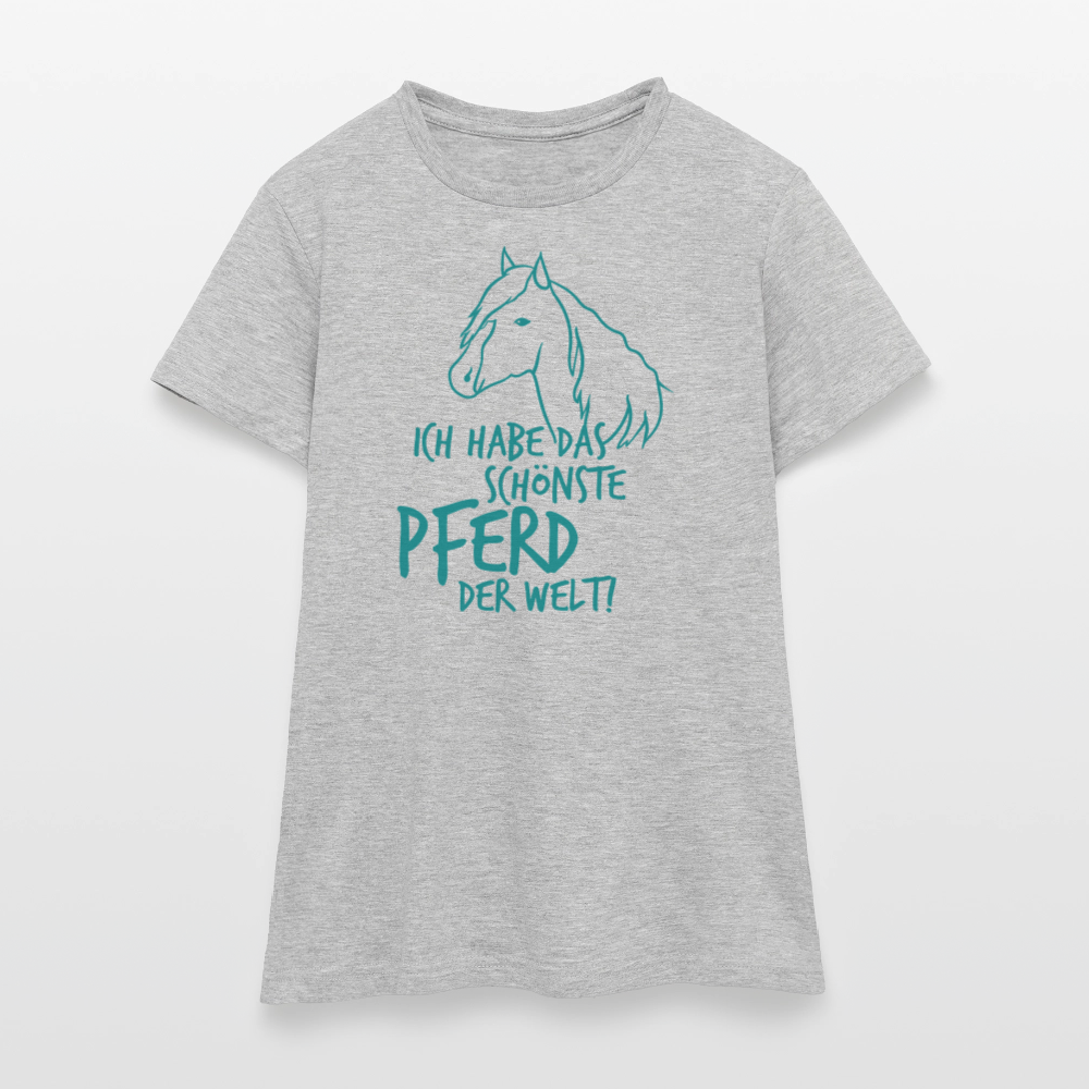 Frauen T-Shirt - Grau meliert