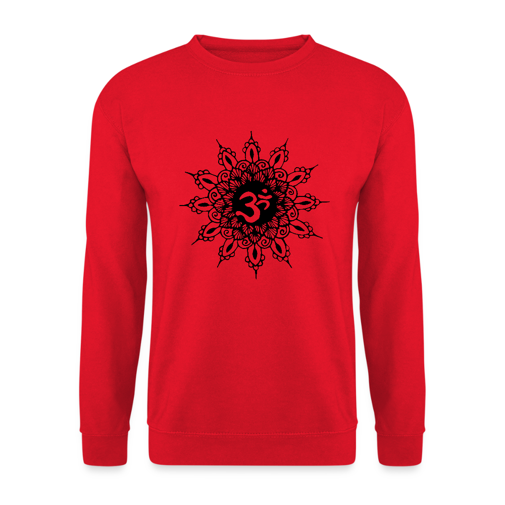 Unisex Pullover Om Henna - Rot