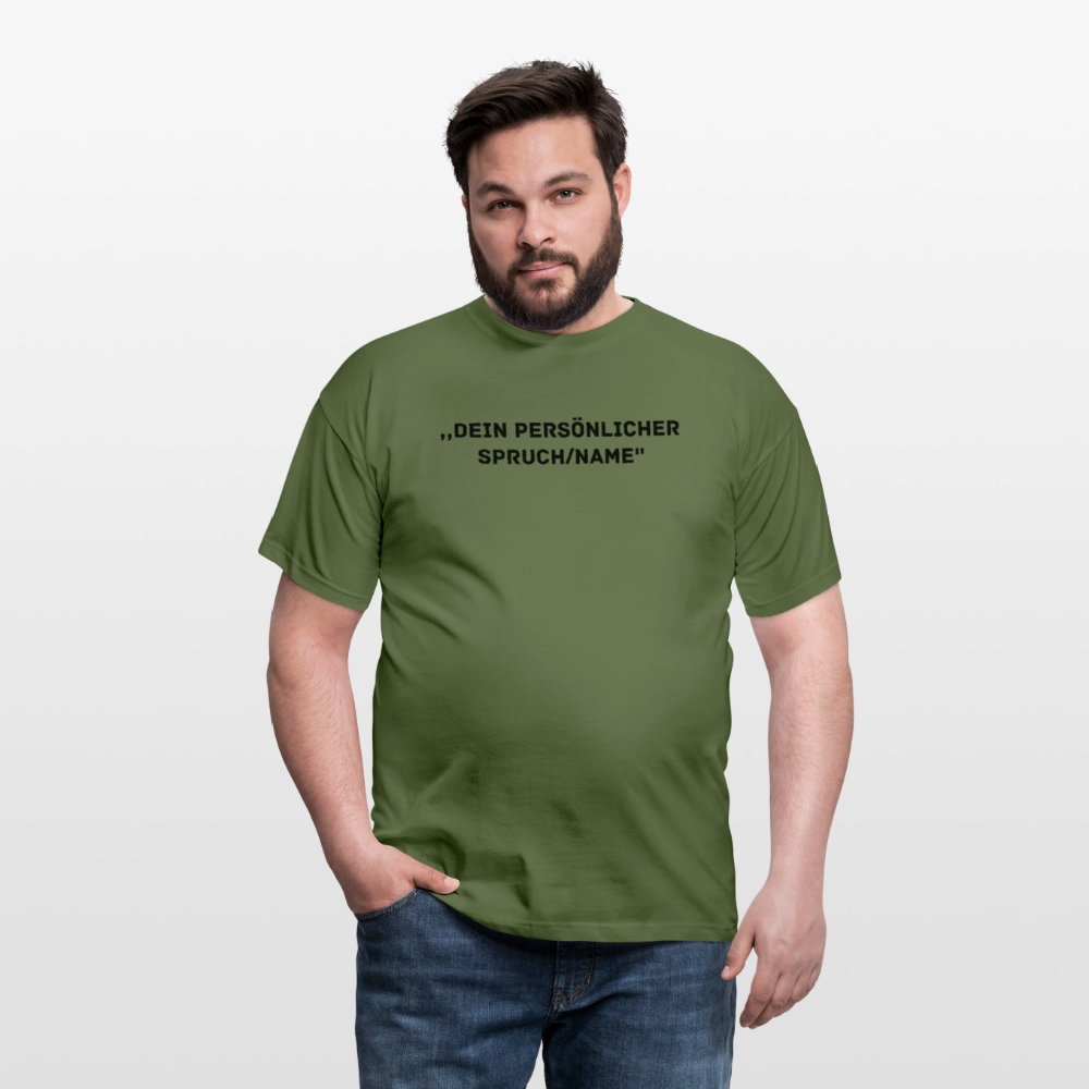 Männer T-Shirt (peronalisierbar) - Militärgrün