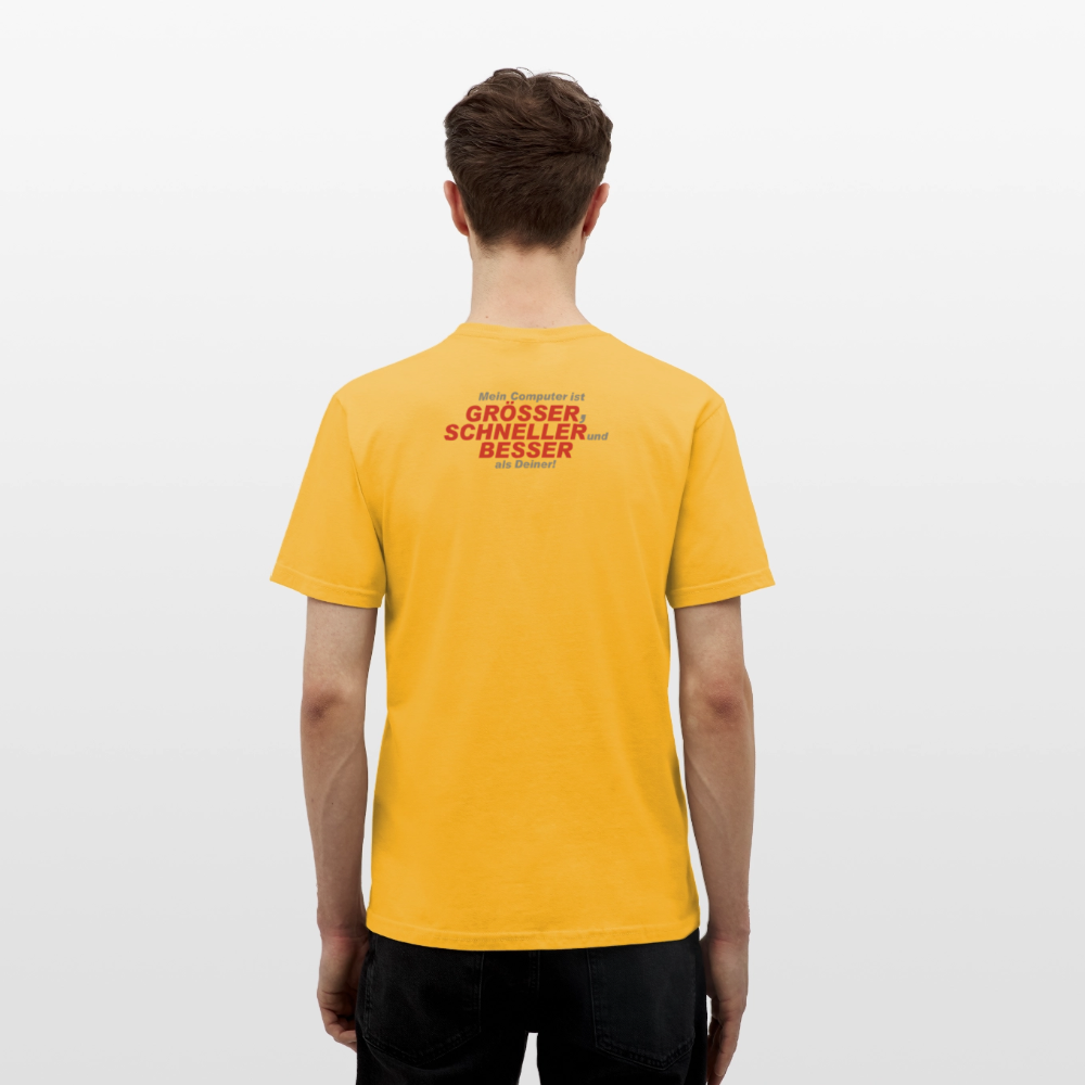 Männer T-Shirt Mein Computer - Gelb